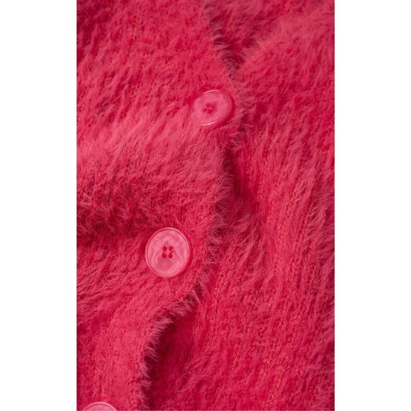 Mango Faux Fur Knitted Cardigan & Top - Picture 8 of 10